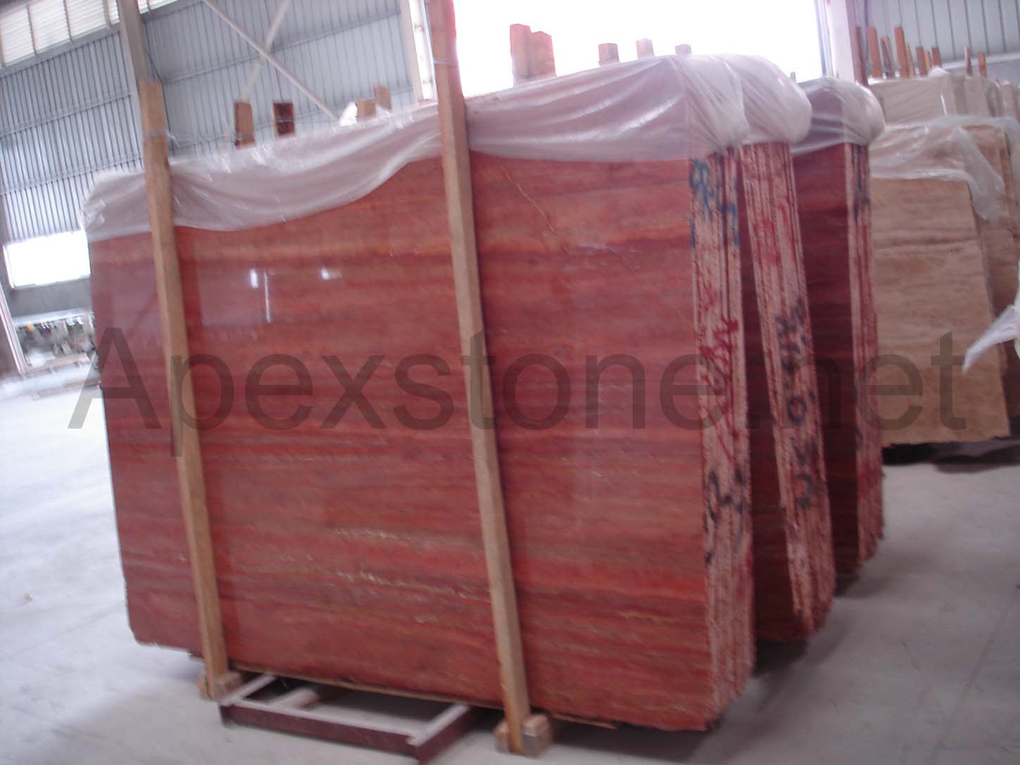 Red Travertine(A) Slabs